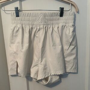 FP Movement by Free People Cream Elastic Waist Athletic Shorts